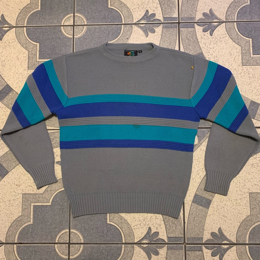Vintage Spettro Striped Crewneck Sweater Sz S